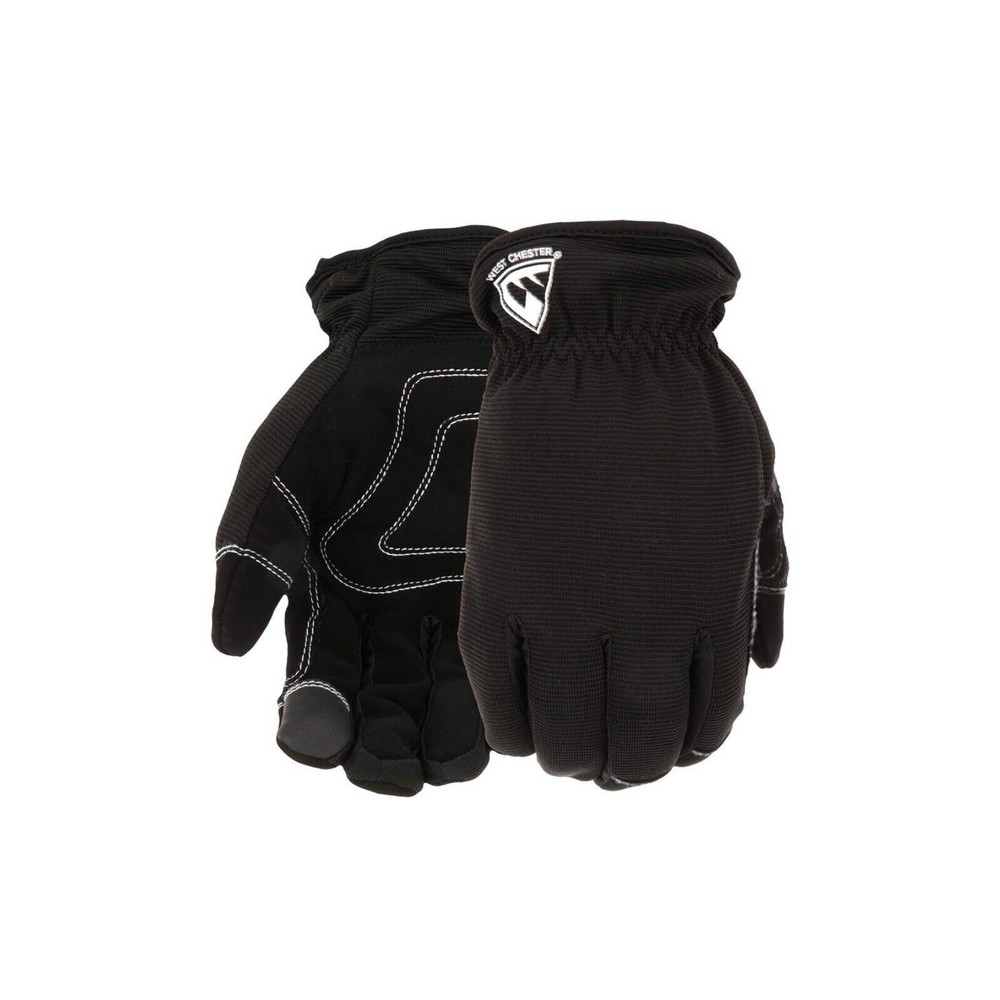 West Chester Medium Unisex Black Polyester Insulated Gloves-96156BK